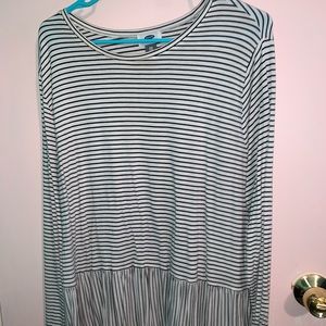 Long sleeve peplum top